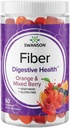 Swanson Mixed Berry Fiber Gummies - Digestive Support Promotion Regularity & Healthy Lipid Levels - All Natural Formula to Help support A Healthy Gut Microbiome - (60 Gummies, 5g Καθένα)