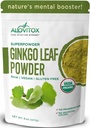 Ginkgo Biloba Leaf Powder 8oz - Ginkgo Biloba Tea Υποστηρίζει υγιή γήρανση, μνήμη, εστίαση, διάθεση & συγκέντρωση - 100% φυσικό εκχύλισμα φύλλων Ginko, Vegan, μη ΓΤΟ & πιστοποιημένη οργανική σκόνη φύλλων Ginkgo