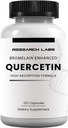 Araştırma Laboratuvarları QuercsalisTM Quercetin w/Bromelain,120 Veg Capsules. Yüksek Aborpsiyon Formula. Kalp Sağlığı, Immune, Anti-Flare Up, Anti-Oxidant Health