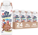 BOOST KID ESSENTIALS (1.5 kcal/mL) Çikolata Craze Beslenme İçme, 10g Protein, C, D, B12, ve çinko, 8 Fl Oz (24 paketi)
