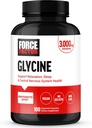 FORCE FACTOR Glycine to Promosyonation and Restful Sleep, Support Cognitive Function, Mood Balance ve Nerve Health, 100 Sebze Capsules