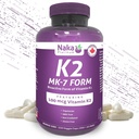 K2 MK-7 330, Naka Platinum K2 (MK-7 Form) 330 Veggie Caps - Αποκλειστικό Μέγεθος: 300 + 30 Δωρεάν, 330 Count