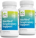 Terry Natural BosMed Respiratory Support - Respiratory Support Supplement - Herbal Supplement for Lung Support - Clear Bronchial Passages - 60 Softgels (Pack of 2)