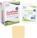 Dynarex 3011 CuraFoam Foam Dressing, Non-Bordered, Sterile, Provides Cushioned and Moist Wound Care, 2" x 2", Συσκευασία των 10
