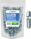 XPRS Nutra Boyutu 0 Boş Kapsüller - 500 Kont Boş Gelatin Capsules - Pills DIY Capsule - Pure Bovine Pill Gel Caps For Do-It- Yourself Supplements (Silver)