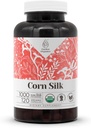 Corn Silk USDA Organik 120 Capsules | Yüksek Lisans Doğal Tamam | sertifikalı Organik Vejetaryen Capsules ve Organik Corn Silk (Zea Mays) kuru Silk (120 Capsules)