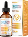 Tocotrienols Supplement 1200 mg- Tocotrienol Vitamin E Liquid,Tocopherol-Free - Superior Antioksit - Yüksek Aborpsiyon - 2 fl oz,30 Hizmetler