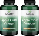 Swanson Apple Cider Vinegar Capsules - Sağlıklı & Digestive Health - Metabolism'i Destekleyebilir ve Profili koruyun - (180 Capsules, 625 mg Her) 2 Pack