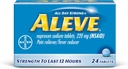 Naproxen sodyum ile Alev Tabletler, 220 mg (NSAID) Ağrı Reliever/Fever Function, 24 Count, Blue Blue Blue