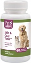 PetAlive Skin and Coat Tonic - Όλα τα φυσικά φυτικά συμπλήρωμα για την υγεία της γάτας και του σκύλου και γυαλιστερό, γυαλιστερό παλτό - 60 Veggie Caps