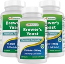 Best Naturals, Brewers Yeast, 7-1/2 σιτηρά με βιταμίνη Β1, Βιταμίνη Β2, 1000 mg 240 δισκία (240 Count (Pack of 3))