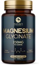 Magnezyum Glycinate Chelated for Max Abors - Supports Bone, Muscle, Nerves & Heart Health, Nature's Sleep and Stress Support, Best Magnezyum Supplement Pills for Whole Body Support - 180 Tabletler