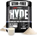 PROSUPPS Mr. Hyde Max Pump Pre Workout Powder - Stim-Free Preworkout Supports Blood Flow, Muscle Volume & Endurance - Caffeine-Free Nitric Oxide Gym & Fitness Supplements (Unflavored, 20 Servings)