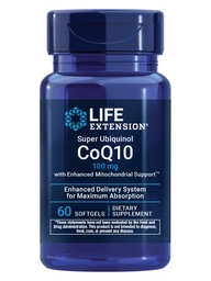 Επέκταση ζωής Super Ubiquinol CoQ10 με ενισχυμένη Μιτοχονδριακή Υποστήριξη, Ισχυρή Καρδιά Υγεία & Κυτταρική Ενέργεια Υποστήριξη Παραγωγής, Ultra-απορροφήσιμη, Χωρίς Γλουτένη, Μη-ΓΤΟ, 100 mg, 60 softgels