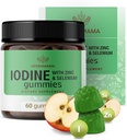 HERBAMAMA Iodine Gummies - Ιώδιο καλίου, Ψευδάργυρος & Σελήνιο για την Ανοσολογική Άμυνα & την Εγκεφαλική Υποστήριξη - Vegan, Συμπλήρωμα Ανοσολογικής Υποστήριξης μη ΓΤΟ - 60 Μάσα με βάση το Πεκτίνη