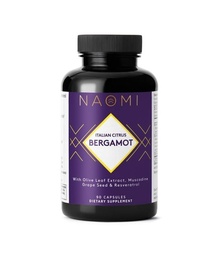 NAOMI Italian Citrus Bergamot 500mg + ρεσβερατρόλη, βραβείο-κερδίζοντας Cardiologist Dvlpd, υποστηρίζει κανονική χοληστερόλη & υγιής κυτταρική λειτουργία, 7 βασικές πολυφαινόλες, ρεσβερατρόλη & φύλλα ελιάς, 90-ημέρα προμήθεια
