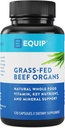 Equip Foods Grass-Fed Beef Organları | Grass Fed Beef Organ Supplement | Destek Kalp, Kidney & Spleen Health, Detox, Digestion & Metabolism | Antibiyotik ve GMO Free | 120 Capsules, 30 Hizmet