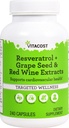 Vita cost Resveratrol + Σπόροι σταφυλιού & εκχύλισμα ερυθρού κρασιού -- 240 κάψουλες