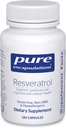 Pure Encapsulations Resveratrol - Καρδιαγγειακή, Κυτταρική Υγεία & Μνήμη Υποστήριξη * - 40 mg Trans-Resveratrol - Αντιοξειδωτικά συμπλήρωμα - Χωρίς γλουτένη & μη ΓΤΟ - 120 κάψουλες
