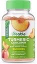 Lifeable Turmeric Curcumin with Ginger & Black Pepper Extract – 2000 mg – Great Tasting Natural Flavor Gummy –Vegetarian GMO-Free Supplement – 90 Gummies