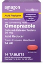 Temel Bakım Omeprazole Gecikmiş Yayın Tabletleri 20 mg, Asit Tespiti, 14 Kont (Pazarlama değişebilir)