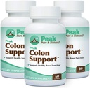 Peak Pure & Natural Colon Υποστήριξη - Cleanse Colon και Detox συμπλήρωμα για την Digestive Υγεία - Υποστηρίξτε την υγεία με Inulin και Senna Leaf Extracts - με Ίνες, Πρεβιοτικά, και Προβιοτικά - 3 Pack