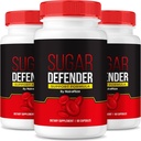 NutraRize (πακέτο 3 Sugar Defender συμπλήρωμα για να διατηρήσει υγιή επίπεδα, Sugar Defense 24 Όλα-Φυσικά χάπια διατροφής, Σύνθετη φόρμουλα υποστήριξης για την ευεξία, Κριτικές (180 κάψουλες)