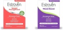 Estroven Weight Management for Menopause Relief - 30 Ct. & Mood Boost for Menopause Relief - 30 Ct. - Κλινικά Αποδεδειγμένα Συστατικά