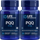 Επέκταση ζωής PQQ (Pyrroloquinoline Quinone) 10 mg, 30 κάψουλες για χορτοφάγους (πακέτο των 2)