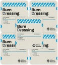 Rhino Kurtarma 5 Pack 4" X 4" Burn Dressing, Burn Gel Soğutma Soothing Cream Relief Burn First Aid Malzemeler (5)