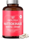 Eve's Rise Nattokinase Supplement 4000 FU - 270 Vegan Natto Capsules - Premium Japon Enzyme, Natural Blood Thinner, Organik, No Stearates, Non-GMO, USA