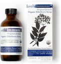 Organic Elderberry Syrup - Anthoimmune - συμπλήρωμα υποστήριξης του ανοσοποιητικού για ενήλικες και παιδιά- USDA Organic, Ultra-Premium Black Elderberry Formula (4 oz) 24 Υπηρεσίες