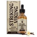 Viking Ayıd growth Oil with Biotin - 2 Fl Oz, Vanilla - Kanting, Striking Biotin Beard Oil Serum for Men with Argan & Jojoba - Face Hair Growth Serum for Men