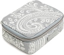 Performance Twill Travel Pill Organizer, Cloud Gray Paisley