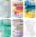 120 Pcs Ύφασμα Συγκολλητικά Ευέλικτες Επιδέσμους Μαζικά Ποικίλες Σχήματα και Μοτίβλια Μικρό Πολύχρωμο Αρκετά Υφασμάτινες Επιδέσμους με Μη Stick Pad 3 x 1 Inch για περικοπές Πληγές Scrapes Γυναίκες (Πολύχρωμο)