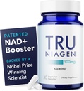 TRU NIAGEN, Anti Aging ve Hücre Rejenerasyonu için patentli NAD+ Supplement, 300 mg Niagen, 30 Hizmet | Destek Hücreleri Enerji, Beyin, Kas | Nicotinamid Riboside (NR) 1 Günlük | 1 Şişe