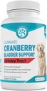Wanderfound Pets Ultimate Cranberry Bladder UTI Support Supplement for Dogs - Dog Urinary Tract Infection Incontinence Formula with Cordyceps Mushroom - Bacon & Liver Flavor - 90 Chewable Tablets