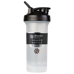 BlenderBottle Classic V2 Shaker μπουκάλι Ιδανικό για πρωτεϊνικές ανακινήσεις και προ προπόνηση, 28-Ounce, σαφές / μαύρο