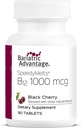 Bariatric Advantage B-12 Speedy Melts, Vitamin B12 1000 mcg Supplement, Fast Melting with 200 mcg of Folic Acid for Nutritional Support - Black Cherry, 90 Count