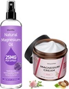Ağrı ve Uyku için Topical Magnezyum Cream,Nighttime Magnezyum Lotion for Leg Cramps,Muscle Relaxation,Calm, Deep Hydration for Body & Skin Care - Natural and Safe for Kids.