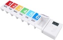 CozyCabin 7 Gün Pill Hatırlatıcı Alarm ile Organize Edilecek, Portatif Haftalık Pill Box Organizer Küçük Tıp Vitaminler için Organize Edici Balık Petrol & Arthritis Friendly