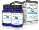 Absolute Nutrition - Hemp Oil 450 Capsules 2 Pack 60ct - 100% Organic Hemp Capsules - Rich in Omega Fatty Acids 3 6 9 - Grown and Made in USA - with MCT Oil