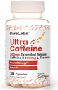 Χάπια Ultra Caffeine + 200mg Extended Release + L-Theanine for Energy & Focus + No Jitters, No Crash + Natural Caffeine Supplement - 30 Κάψουλες
