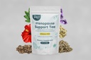 Menopause Support Tea | Hot Flashes, Night Sweats, Mood Swings, Restful Sleep | With Black Cohosh, Red Clover, Sage | 100% Organik | Hibiscus Mint Flavor | 30 Çay Çanta