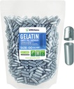 XPRS Nutra Boyutu 00 Boş Kapsüller - 1000 Kont Boş Gelatin Capsules - Pill DIY Capsule - Coverable Pills Gel Caps for DIY Supplements (Silver)