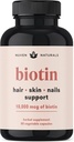 Saç Vitaminleri - Biotin 10000 mcg with Vitamin A, E, C, D & Adaptogens to Support Hair, Skin & Nails - Biotin Supplement for Health & growth | Vegan, Non-GMO, Gluten Free | 60 Capsules & 30 Servisler