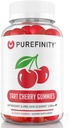 PUREFINITY Tart Cherry Gummies – Uric Acid Flush for Joint Relief & Recovery, Raw Juice Antioksi – Non-GMO, Gluten Free, Vegan, 60 Count Count Count