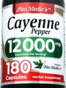 FITO MEDIC'S Lab | Cayenne Pepper Capsules Organik | Cayenne Pepper Extract | 3Capsule Için 600 mg 20:1 | 180 Capsules