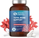 OCEAN ESSENCE Total Bone Support - Plant-Based Algaeuba Supplement for Supporting Bone Mechanic & Strength - for Men & Women 35+ - 120 Naturaluba Capsules - For Optimal Health