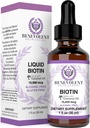 Ευεργετική Liquid Biotin 15000 mcg - Εμπλουτισμένη με λάδι καρύδας για 5X Απορρόφηση, μη-GMO & Vegan Φιλική Βιοτίνη για την ανάπτυξη των μαλλιών Λαμπερό δέρμα και ισχυρά νύχια
